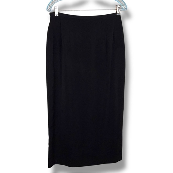 Vintage Size 12 Jessica Howard Black Skirt Purple Accent Event Formal Made In US - Picture 1 of 10